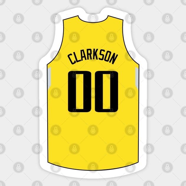 Jordan Clarkson Utah Jersey Qiangy Sticker by qiangdade